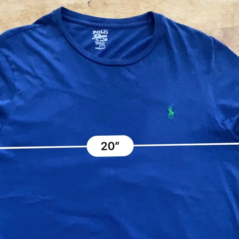 Polo by Ralph Lauren Men’s Size Large Royal Blue‎ 100% Cotton Short Sleeve Tee